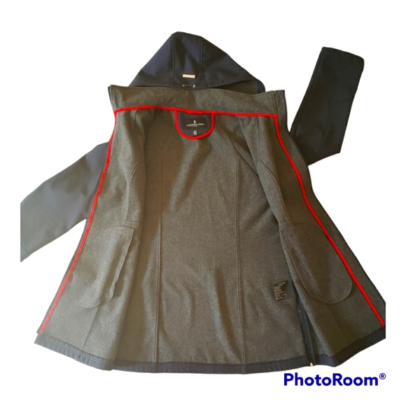 LONDON FOG Softshell Coat Winter Jacket - Navy - Picture 2 of 8